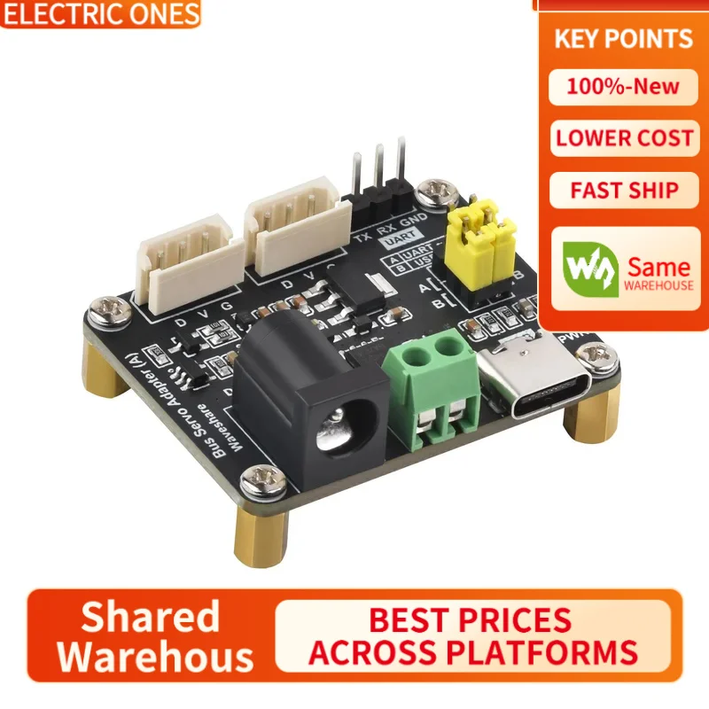 

【Waveshare genuine】- Serial Bus Servo Driver Board, Integrates Servo Power Supply And Servo Controller for Raspberry Pi/Arduino/