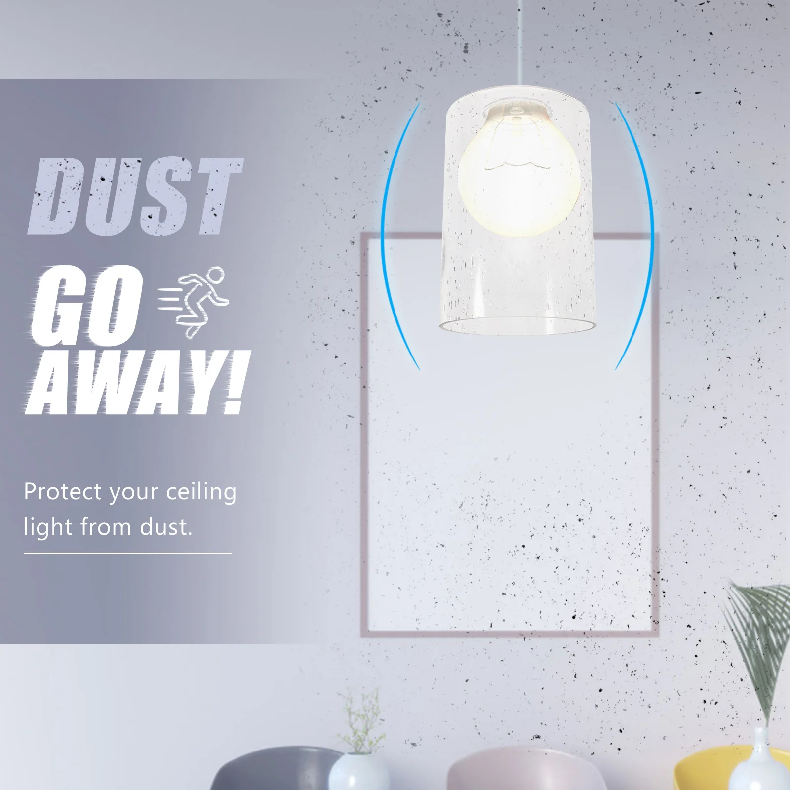 

2 шт., стеклянный абажур премиум-класса, декоративная крышка для настенных светильников, люстра, светильники E27, простая установка