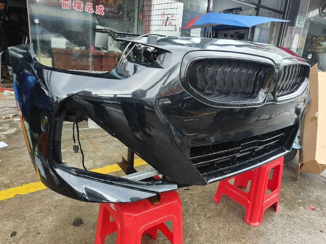 For New 2 Series G42 Original Front Nose Assembly Front Bumper Grille Headlight Fog Lamp Water tank Frame Condenser Beam