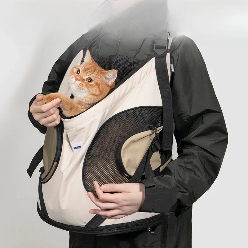 

Pet Chest Backpack Front Carrying Tote Backpack Dogs and Cats Breathable Portable Outdoor Bag Shoulder Cat Bag