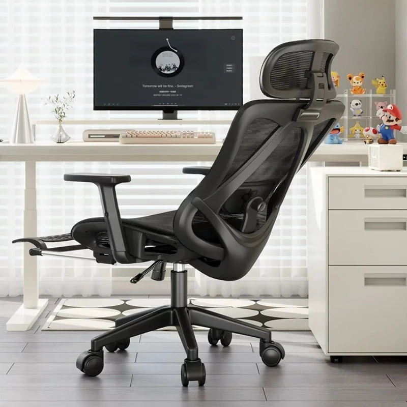 

Computer Recliner Luxury Leather Office Chair Ergonomic Rolling Designer Office Chair Comfortable Living Room Muebles Furniture