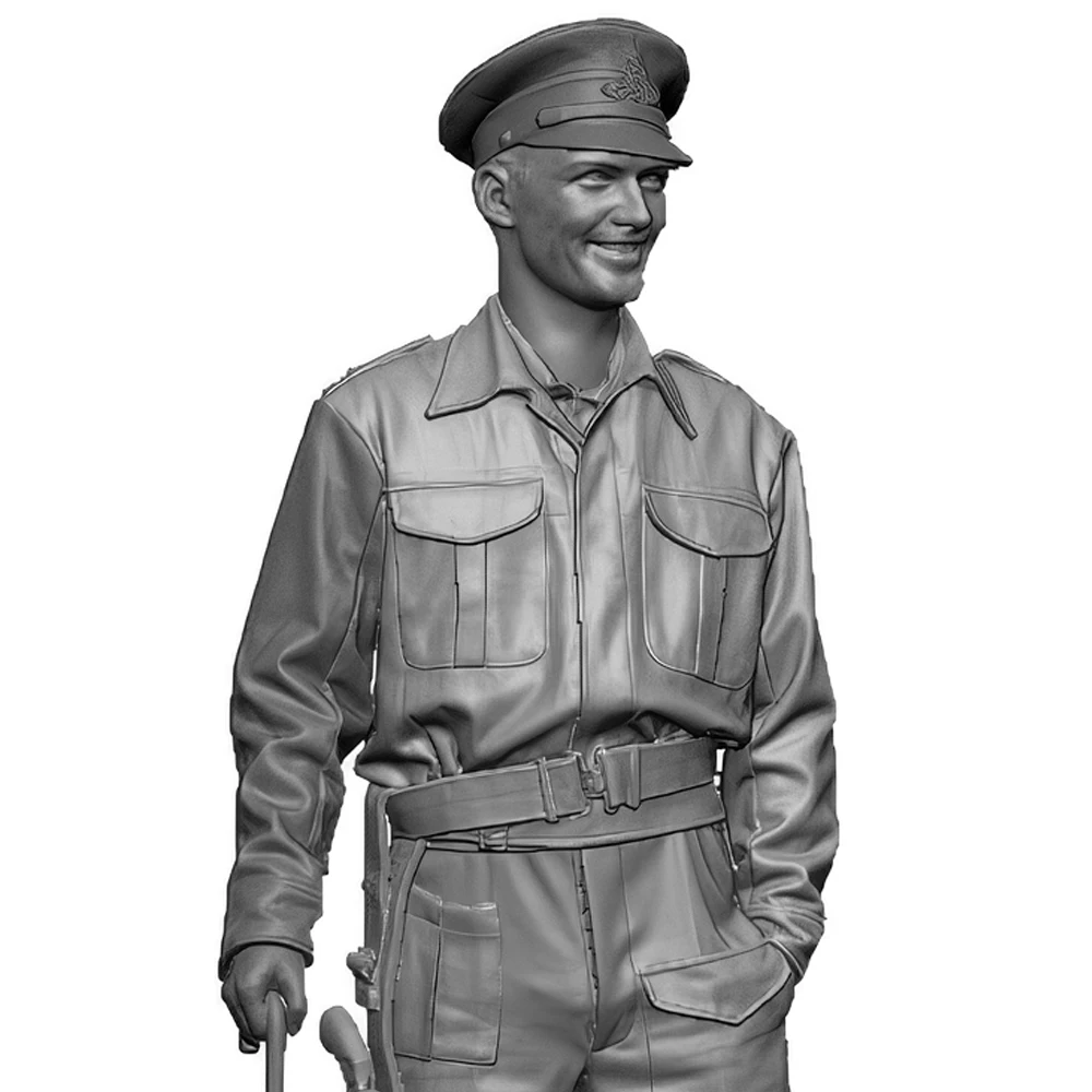 

Resin Model figure soldier, GK, 1/35 WW2 British officer, WWII Military theme, Unassembled and unpainted kit