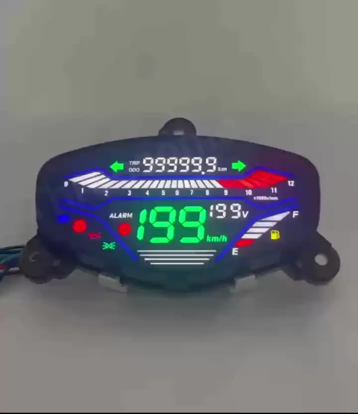 レッツ CA4AA デジタルメーターアセンブリ RPM スピードメーターゲージ