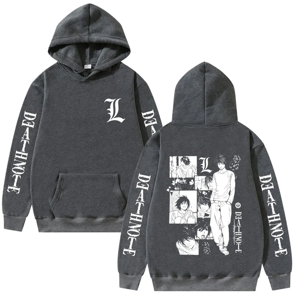 

Anime Death Note Yagami Light Hoodie Men Women Clothing Casual Oversized Pullover Hoodies Men's Cartoon Manga Merch Sweatshirt