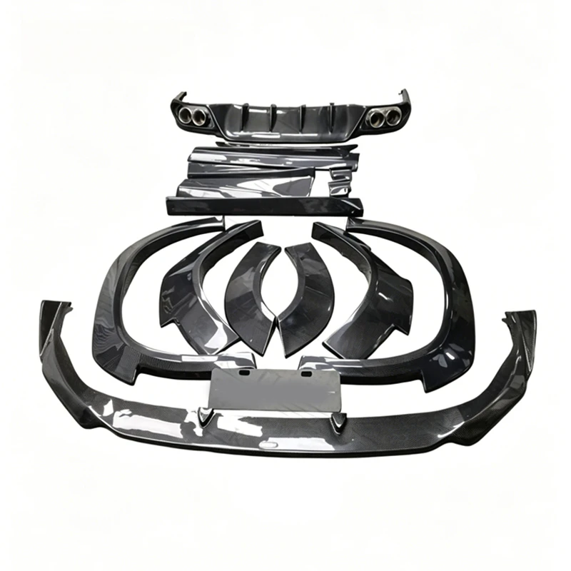 High Quality AI Carbon Fiber Widebody Kit Front Rear Lip Rear Wing Wheel Arches Fit for RX 2016-2019