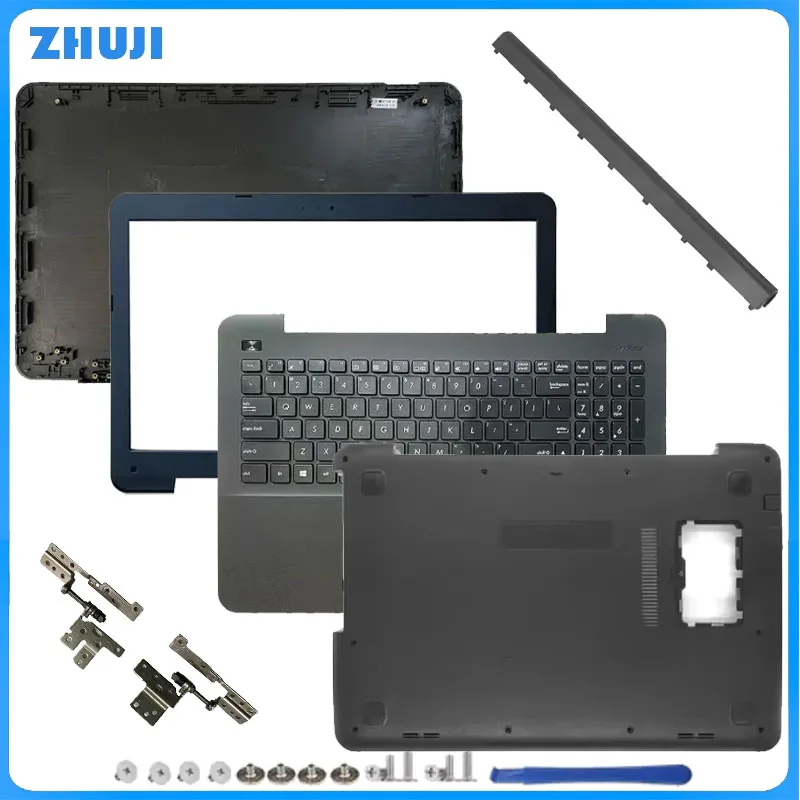 For X554 F554 K554 X554L F554L NEW Laptop LCD Back Cover/Front Bezel/Hinges Palmrest Lower Bottom Case