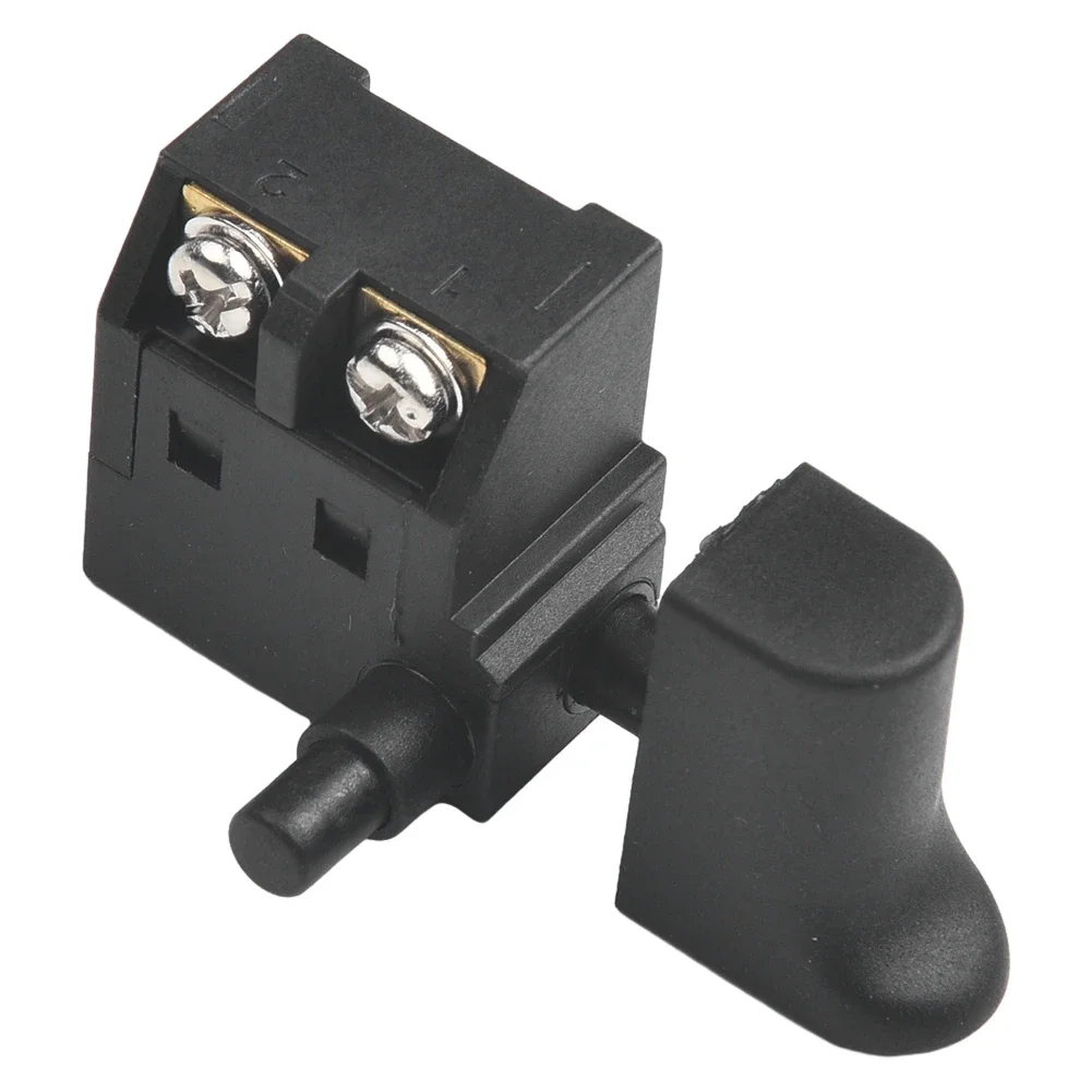 Botón de interruptor de taladro eléctrico, gatillo, velocidad de reposo automático, 250V, perilla de Control negra, bloqueo en máquina de mármol, regulación