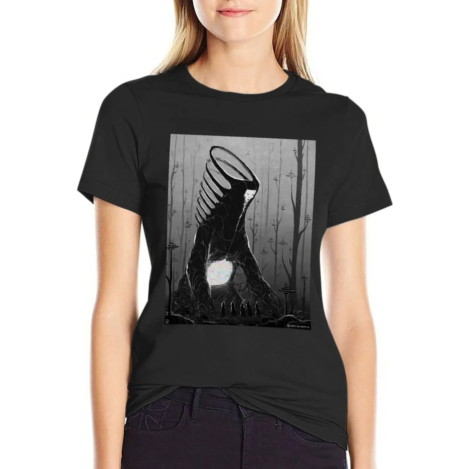 

Eldertubby Zuu, The Pioneer T-Shirt summer top cute tops female anime t-shirt dress for Women graphic