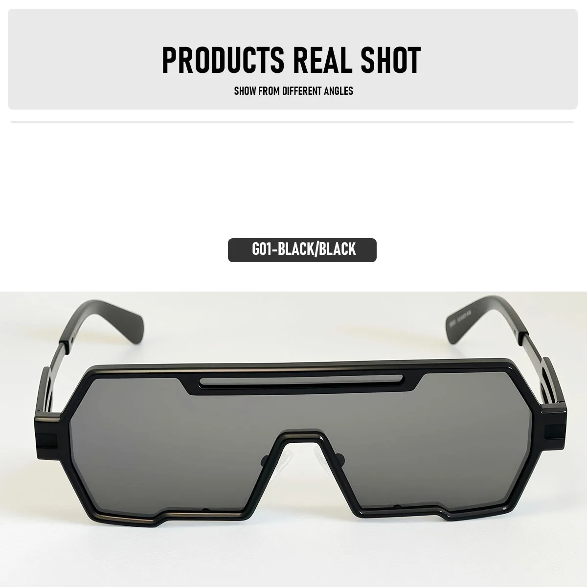 Quadratische Steampunk-Sonnenbrille für Damen 2026 Einteilige UV400-Schutz Sonnenbrille für Herren Markendesign Modische Brille Gafas De Sol Hombre – Detail 12
