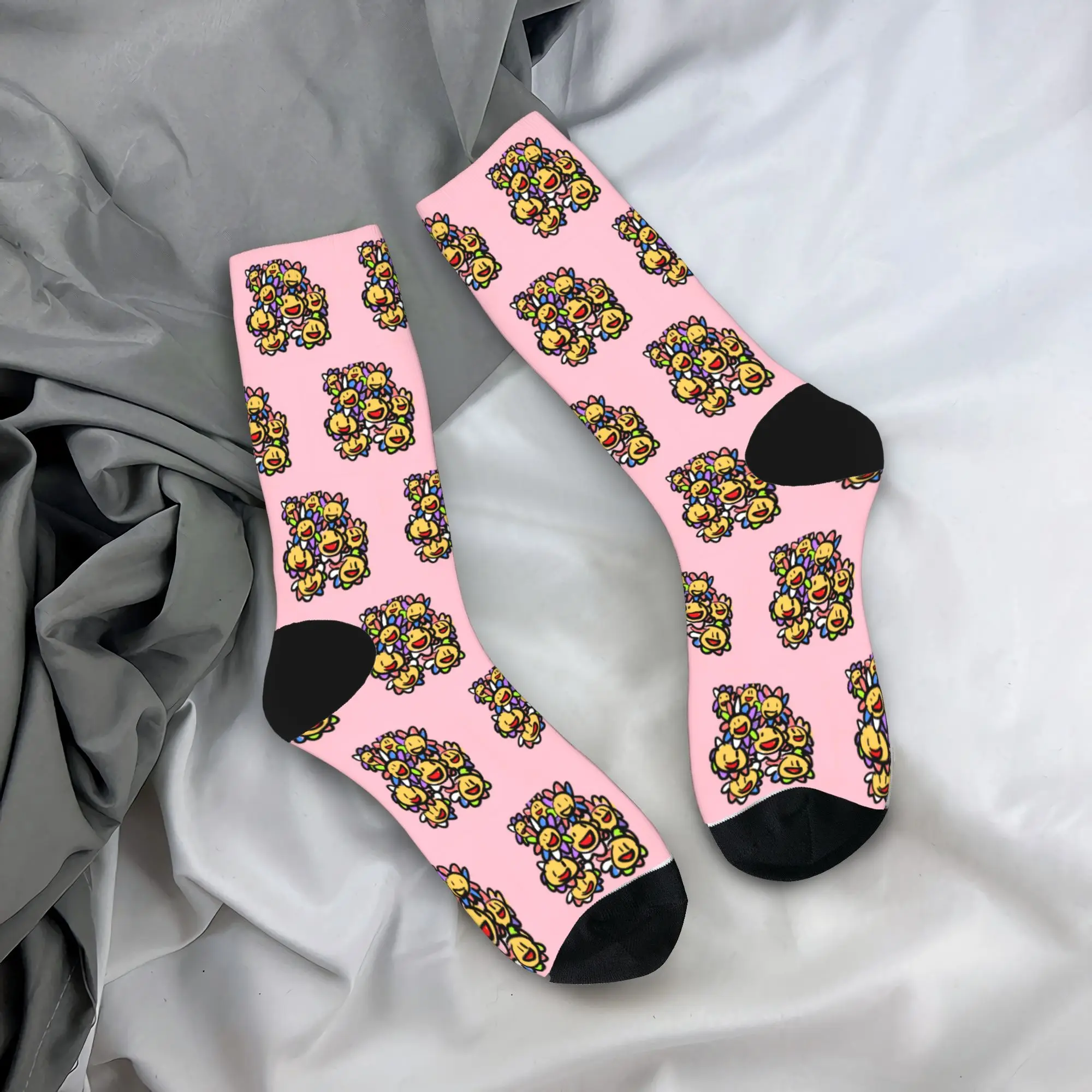 

Sunflower Artwork Socks Non Slip Stockings Unisex Men Comfortable Cycling Socks Spring Harajuku Design Socks