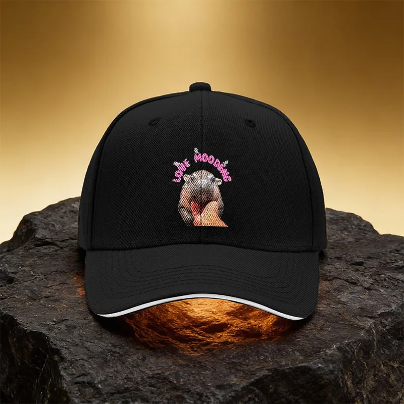 Cute Hippo Pet Hat, Unisex Printed Baseball Cap Sandwich Duckbill Cap Sports Cap, Suitable for Daily Commute and Travel