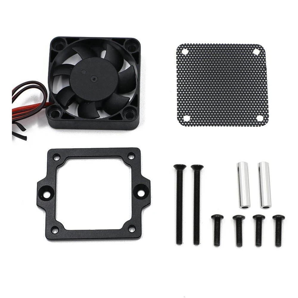 XL-5HV XL5 ESC охлаждающий вентилятор, радиатор для Traxxas TRX4 TRX6 1/10 RC автомобильные аксессуары, черный