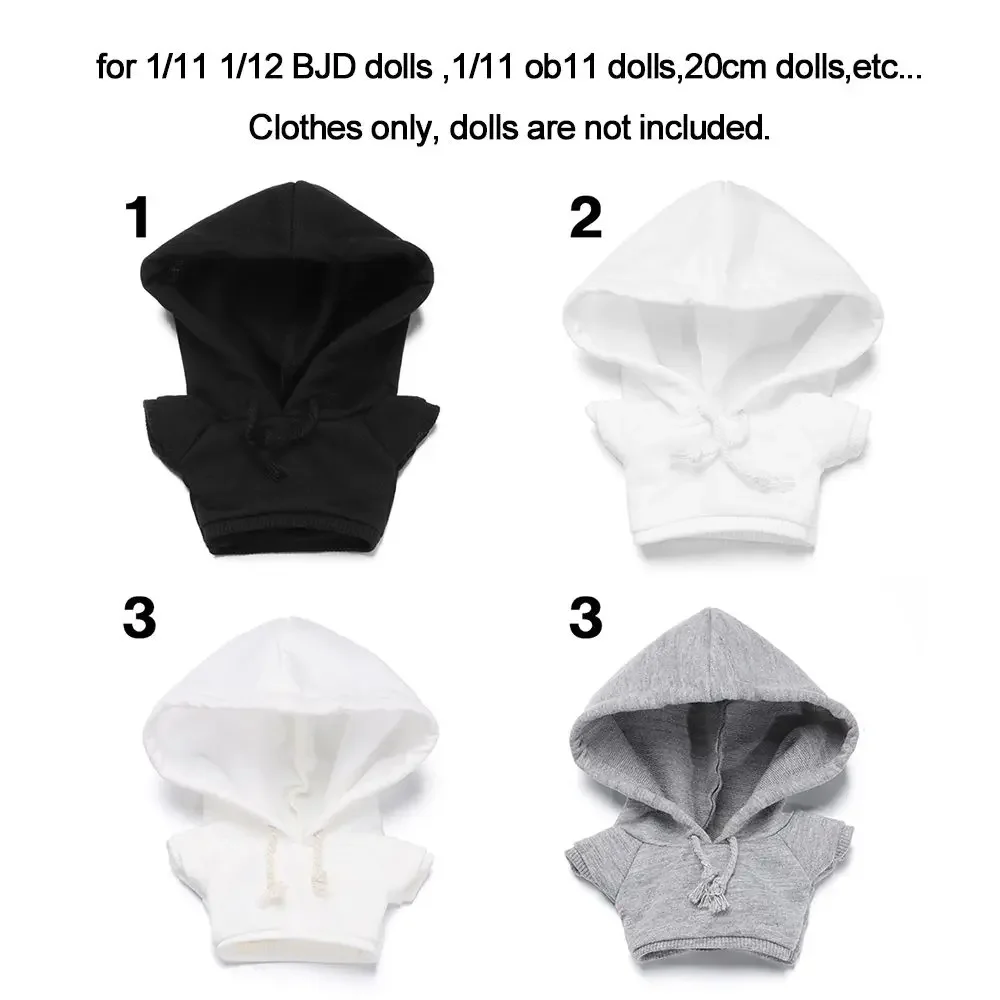 1/111/12 OB11 Dolls For 20cm Dolls For 1/12BJD Dolls Hoodies Clothes Tops Handmade Hoodies Sweatshirt Outfits
