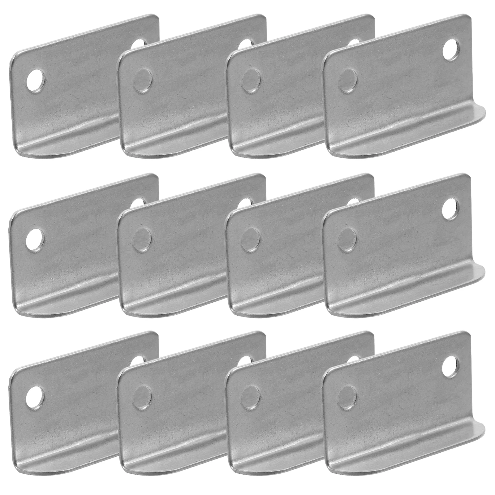 20pcs Drawer Lock Strike Plate Metal Right Angle L Bracket For Home Office Cabinet Cupboard Standard Door Lock Plate Security