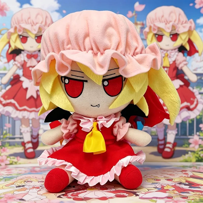 Image of Neues Touhou Project Flandre Scarlet Fumo Plüschtier Niedlicher Vampir-Charakter Weiche Stoffpuppe Anime-Plüschfigur für Fans Geburtstagsgeschenk