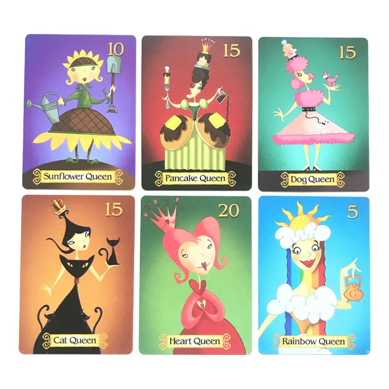 Gran oferta, tarjeta de reinas durmientes en inglés completo, regalo de fiesta familiar para 2 a 6 personas, juego de estrategia de Reina, juguetes