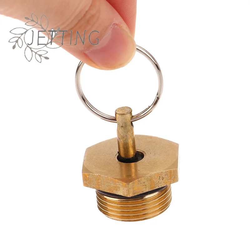 حار 1 قطعة شاحنة خزان الهواء استنزاف صمام مكافحة الصدأ المضادة للحشف خزان الهواء استنزاف التبديل نوع 151 النحاس التوصيل المسمار قطع غيار السيارات