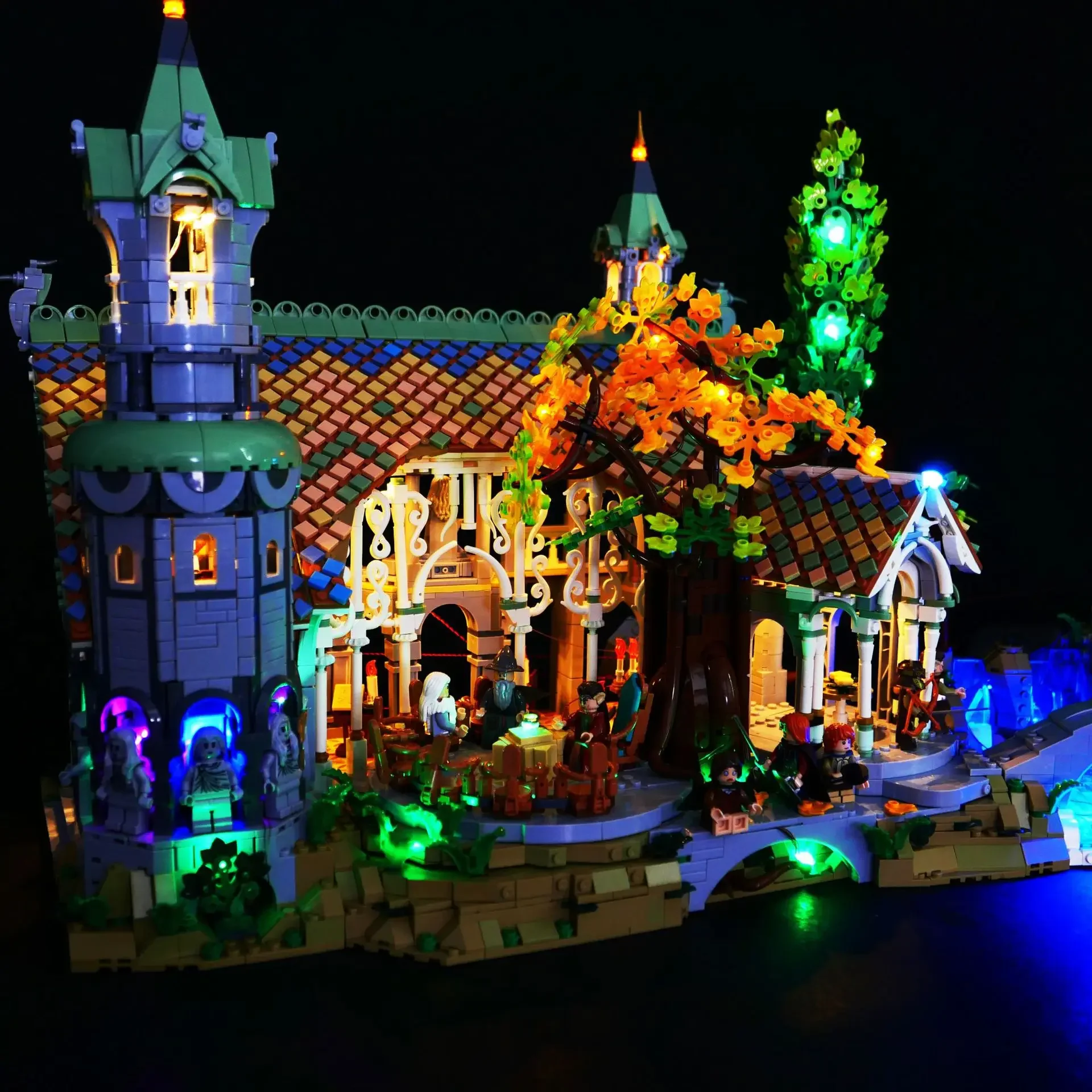 LED Light Kit For LEGO THE LORD OF THE RINGS: RIVENDELL 10316 Not Included Building Blocks