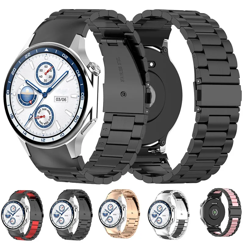 

NO Gaps Stainless Steel Strap Watchband for OPPO Watch X, Circular Interface replacement Band for OPPO X Smartwatch