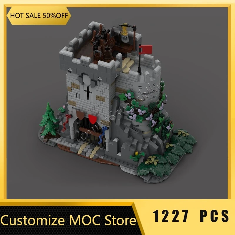 

1227 Parts MOC Medieval Watchtower Exquisite Building Blocks Model For Children Assembly Display Toys Halloween Surprise Gifts