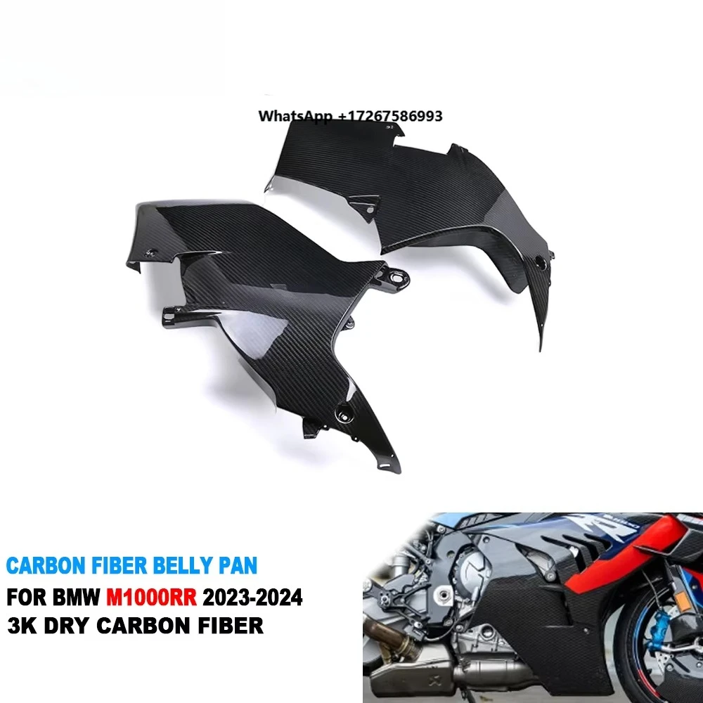 

100% 3K Pure Dry Carbon Fiber M1000RR in Stock Motorcycle Belly Pan for M1000RR 2023 2024
