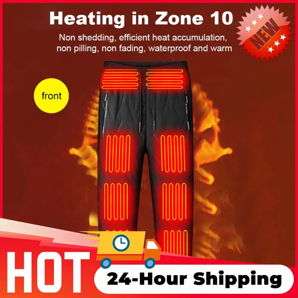 アウトドアスポーツ用サーマルパンツ 10つの加熱ゾーン付き 電熱パンツ 冬用電熱パンツ 電熱服