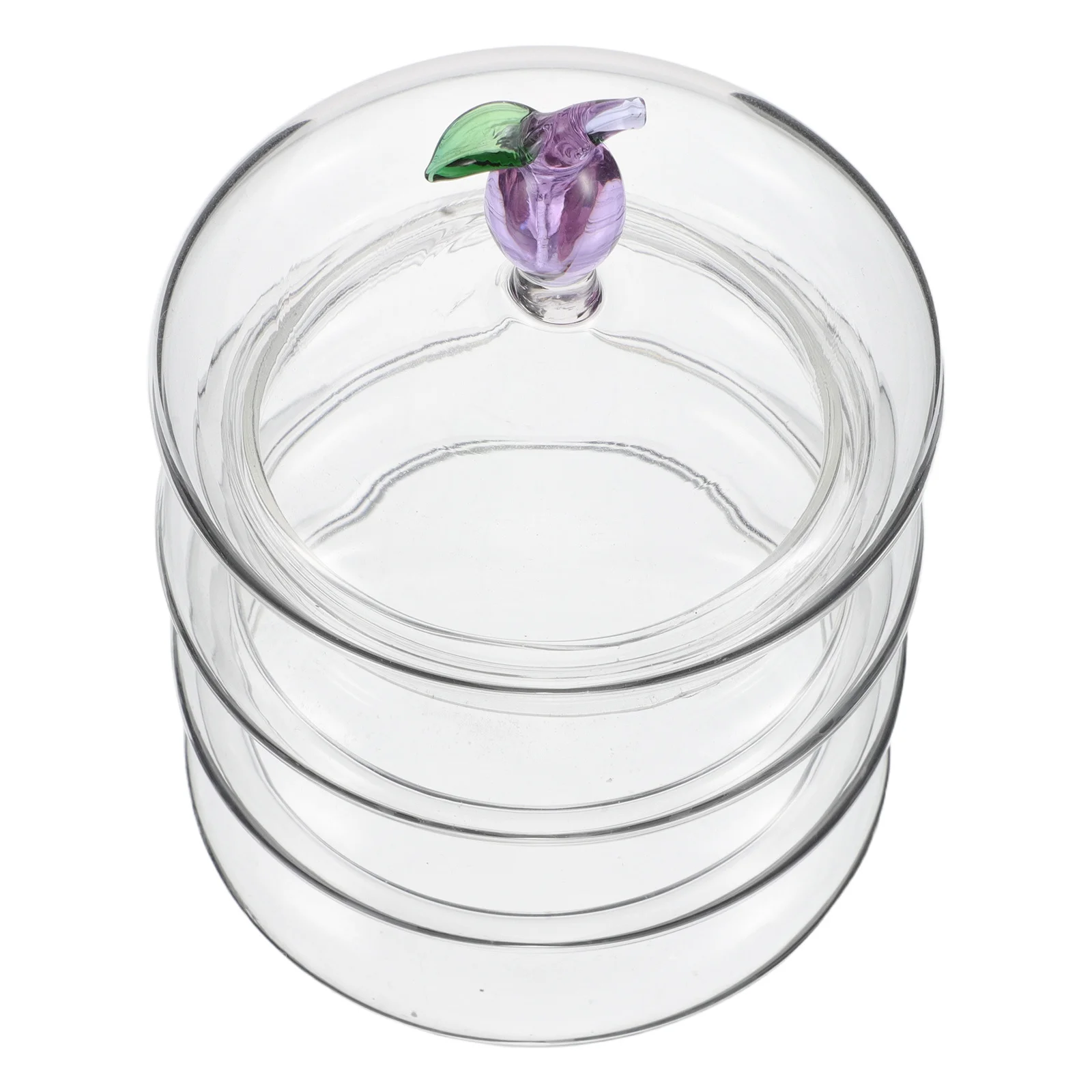 

Glass Candy Container Luxury Transparent Lid Airtight Storage Box for Nuts Snacks Kitchen Glass Cookie Jars with Lids