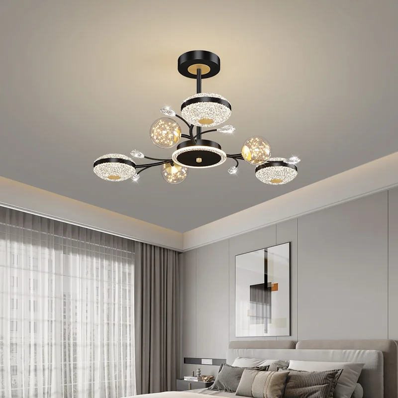 Lampu Gantung LED Mewah Lampu Langit-langit Kamar Tidur Makan Modern Ruang Tamu Kreatif Gypsophila Perlengkapan Interior Baru