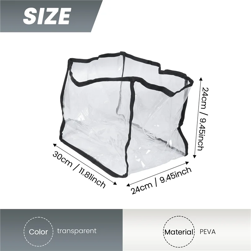 غطاء غبار فرن المحمصة، غطاء أجهزة المطبخ، غطاء محمصة الإفطار الشفاف، غطاء غبار قابل للطي Covera83x