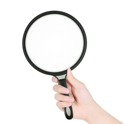 130mm Large Lens Handheld Magnifier Reading Newspaper Map Handle Magnifying Glass Low Vision Aids