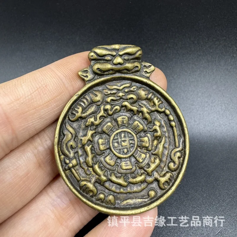 Dapeng Bird Pendant Antique Distressed Crafts Tibetan Style Jiugongge Zodiac Bronze Collection Copper Jewelry Jiugong Brand