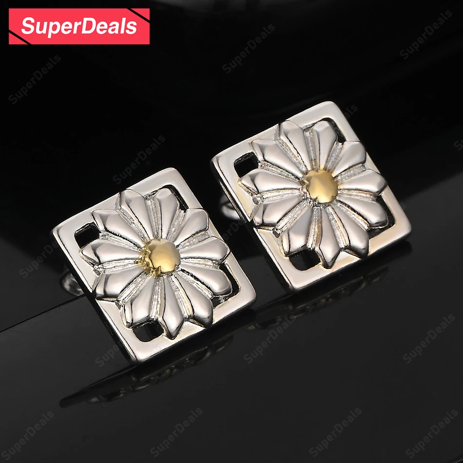 

SuperDeals 925 Sterling Silver Daisy Stud Earrings Pretty Flowers Women Charm Wedding Fashion Party Fine Jewelry Birthday Gift