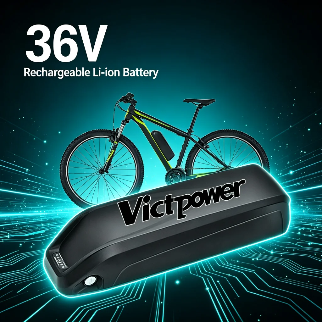 VICTPOWER 36V 10Ah 17Ah 10S For Hailong 1 Down Tube Lithium Battery Pack 18650 Rechargeable E-Bike Battery for Electric Bicycle