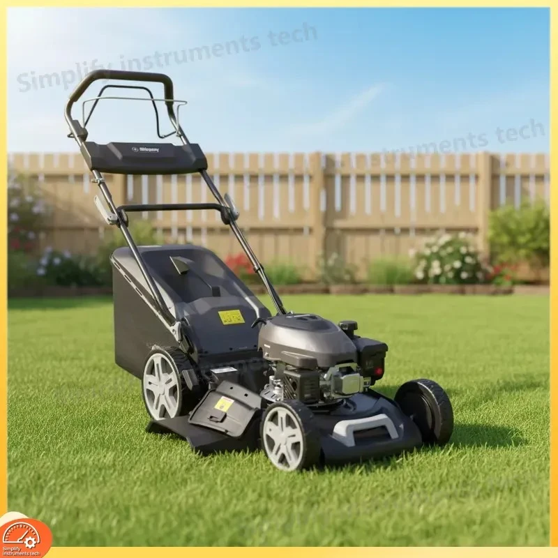 460mm 4 Stroke Lawn Mower Portable Push Grass Cutter Garden Yard Trimmer DIY Handheld Weeder Cutting Tool