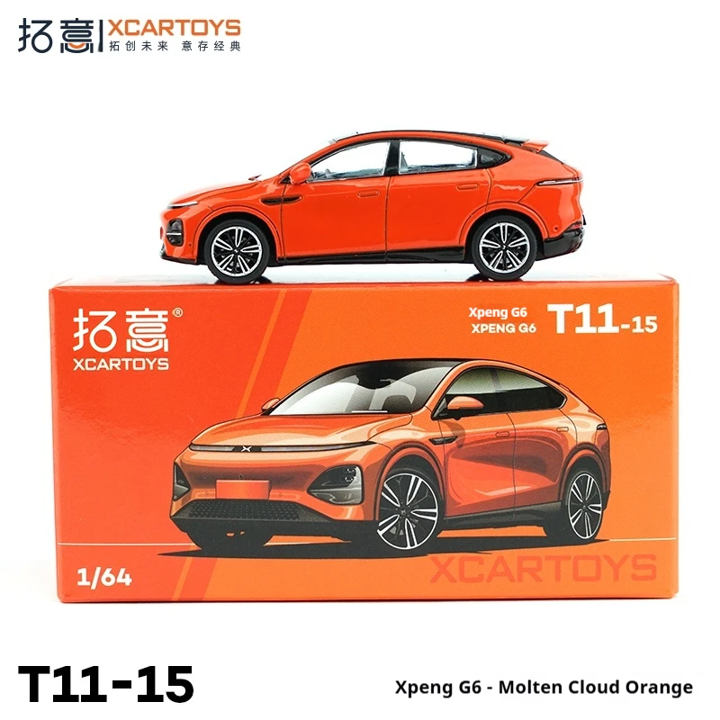 XCARTOYS 1/64 스케일 합금 자동차 모델 미니어처 다이캐스트 멜팅 클라우드 오렌지 비 원격 제어 모델 장난감 어린이를위한