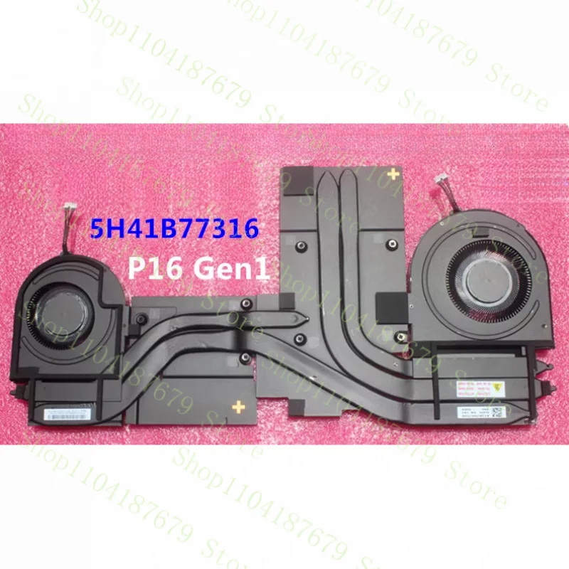 

++5H41B77320 5H41B77334 5H41B77316 N20P Новый радиатор процессора графического процессора с вентилятором для Lenovo P16 Gen 1 21D6 21D7