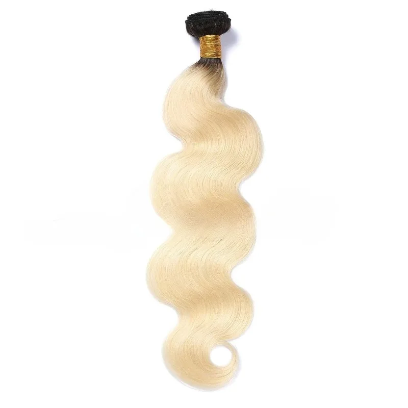 고품질 T1B613Blonde 인간의 머리카락 바디 웨이브 번들 자연스럽게 흐르는 부드러운 촉감 오래 지속되는 통기성과 편안함