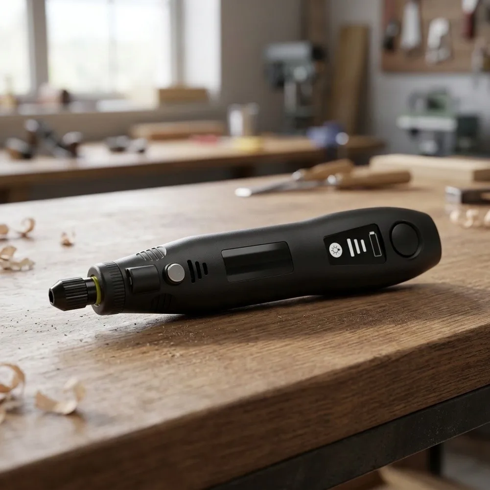 Rotary Tool Cordless USB Rechargeable Electric Grinder for Polishing Grinding Carving Drilling Woodworking DIY Projects 3 Speeds