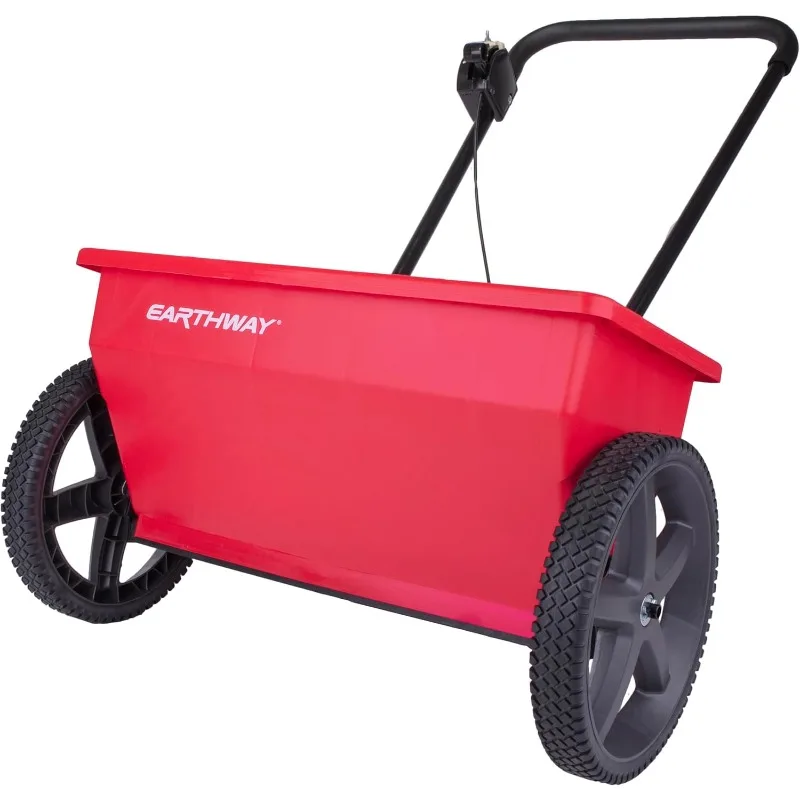 

EarthWay Products Red 75LB Drop Spreader - Weed and Feed Lawn Fertilizer, Fertilizer Spreader, 22" Coverage, USA Made