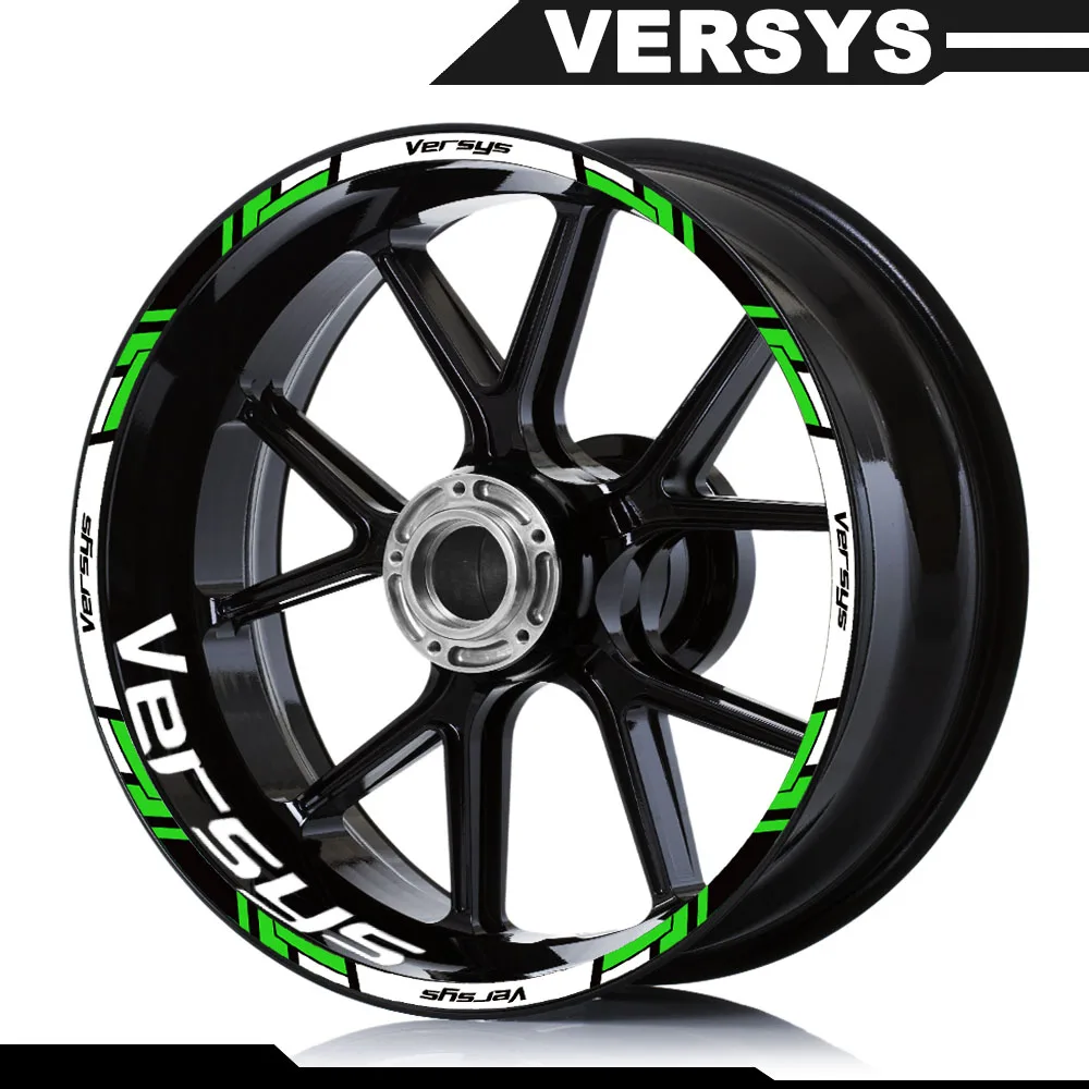 For VERSYS 1000 Versys 650 Motorcycle Wheel Stickers Reflective Rim Stripe Tape MotorBike Waterproof Accessories Decals