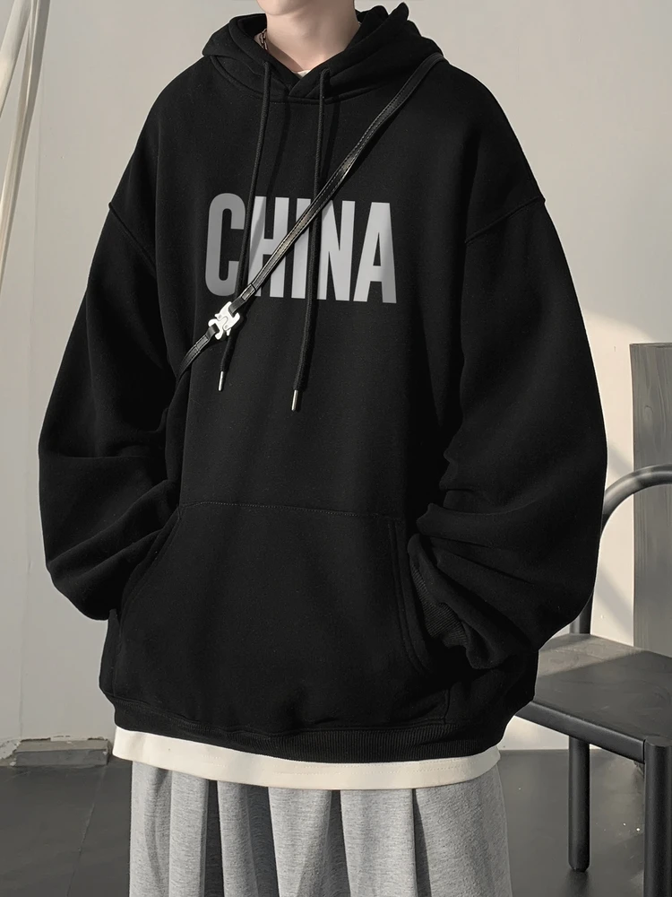 

Американское ретро-худи Bla: весенне-осенняя свободная толстовка для мальчиков, модный бренд, плотная ткань, крутая куртка, трендовый уличный стиль