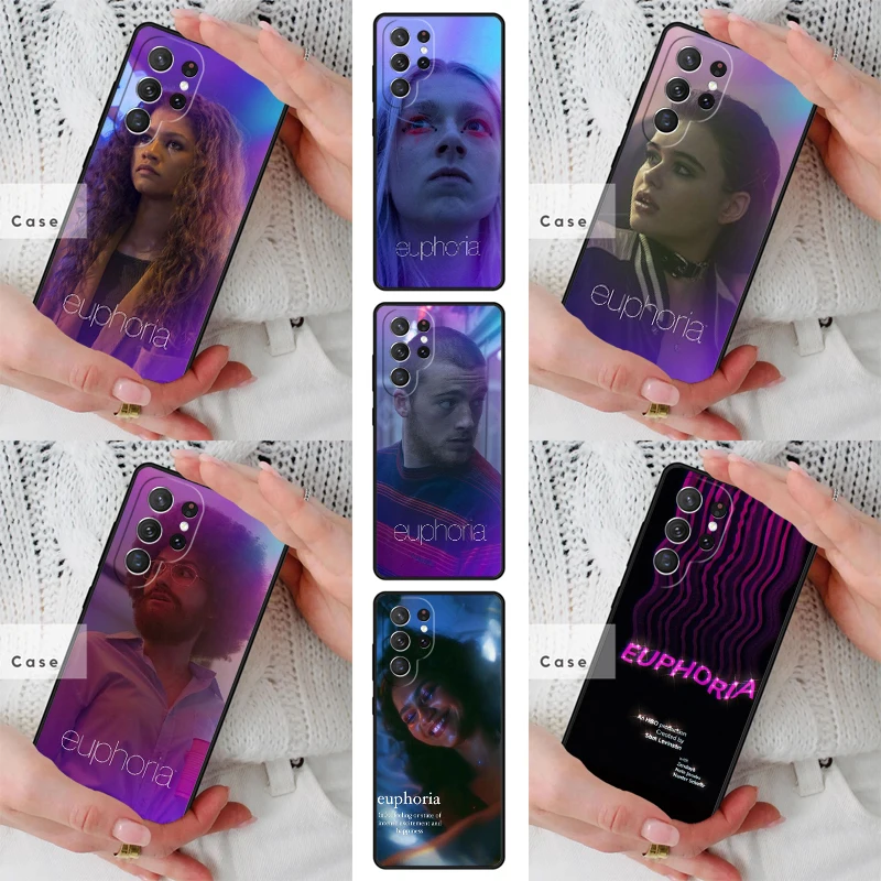 Coque de téléphone en TPU souple Euphoria, série télévisée américaine, pour Samsung Galaxy S26 S25 S24 S23 S22 S21 S20 Note10 Plus FE Ultra