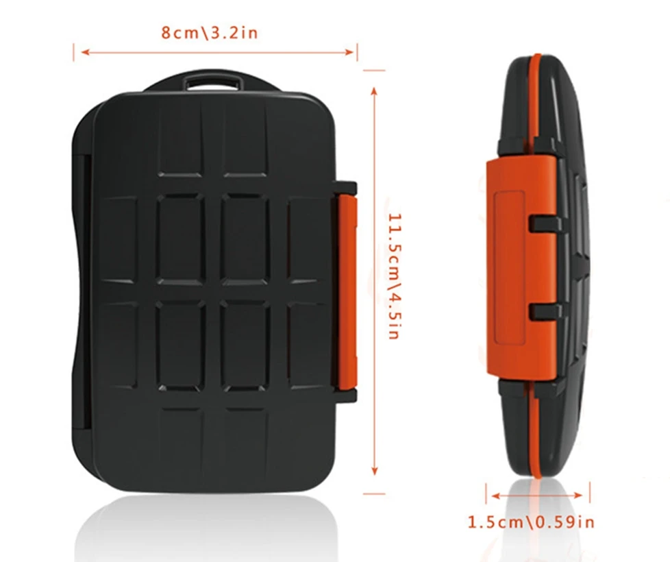 26Place Digital Device Memory Card Case Organizer DSLR Camera SD CF XQD TF DF SIM Card Dustproof Protective Pocket Storage Box image 3