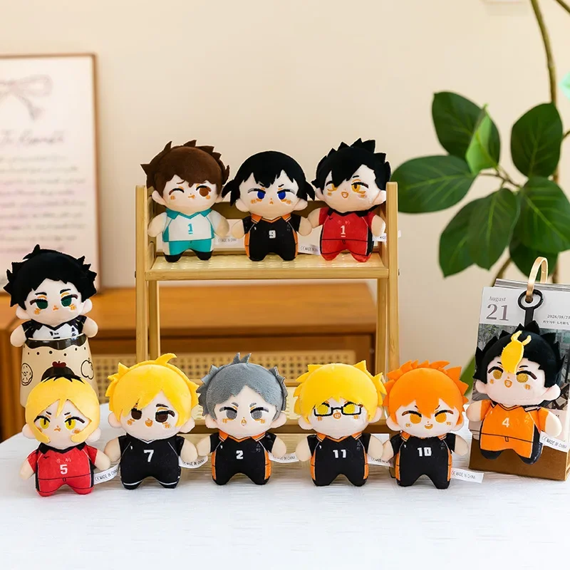 Haikyuu Anime Plush Pendant Sugawara Oikawa Bokuto Akaashi Kuroo Cotton Doll Keychain Lovely Plushies Charm For Backpack Decor