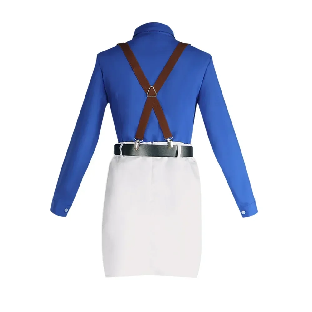 2026   WENAM Nanami Kento Cosplay Costume Women's Shirt Slim Fit Skirt with Tie Suspender Glasses Nanami Kento Women JJK Costume view 4