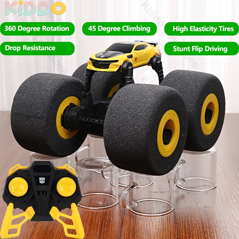 RC Stunt Car Drift Soft Big Sponge Tires Buggy Vehicle Model Radio Controlled Machine Remote Control Toys for Boys Birthday Gift