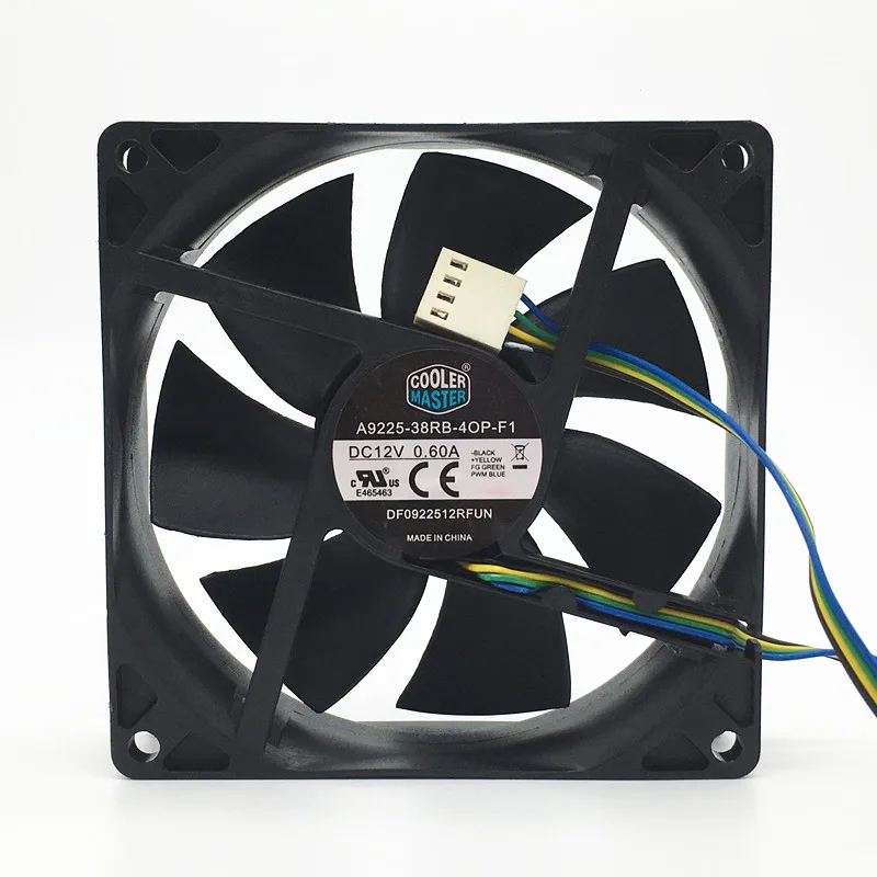 

Cooler Master A9225-38RB-4OP-F1 DC 12V 0.60A 90x90x25mm 4-Wire Server Cooling Fan