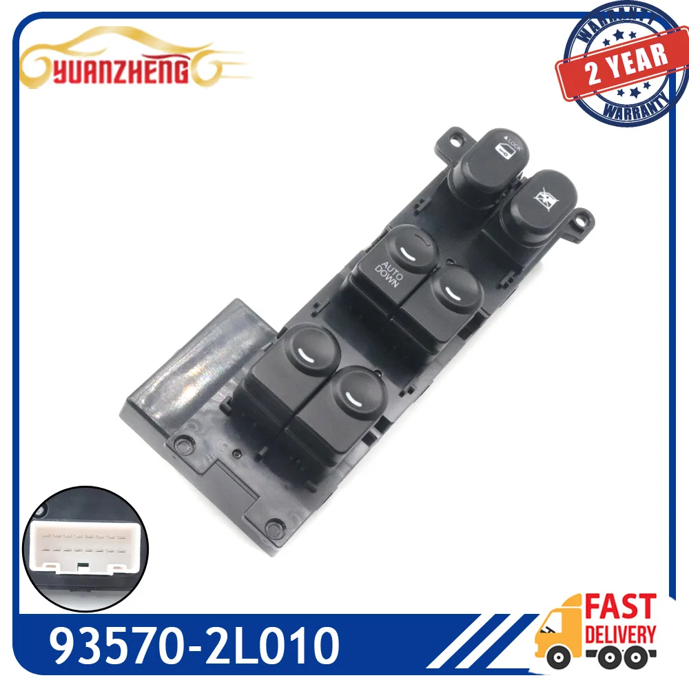 

Auto Down Front Left Side Car Power Window Control Switch Button 93570-2L010 935702L010 For 2008-2011 Hyundai i30 i30cw Elantra