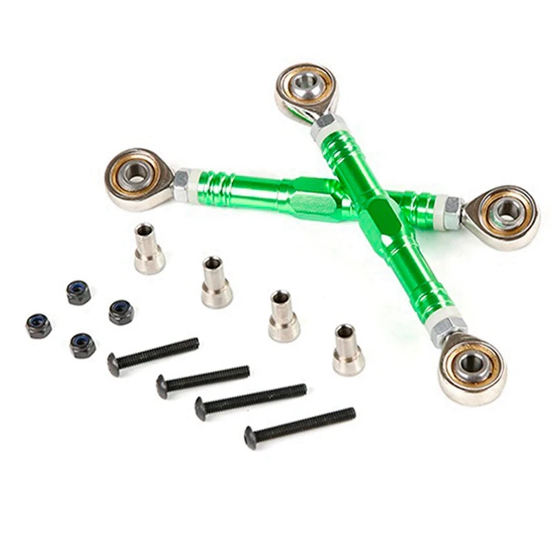 CNC Metalen Trekstang Set Voor 1/5 HPI KM ROVAN BAJA 5B 5T 5SC SS Rc Auto Speelgoed vervangende Onderdelen Accessoires Groen