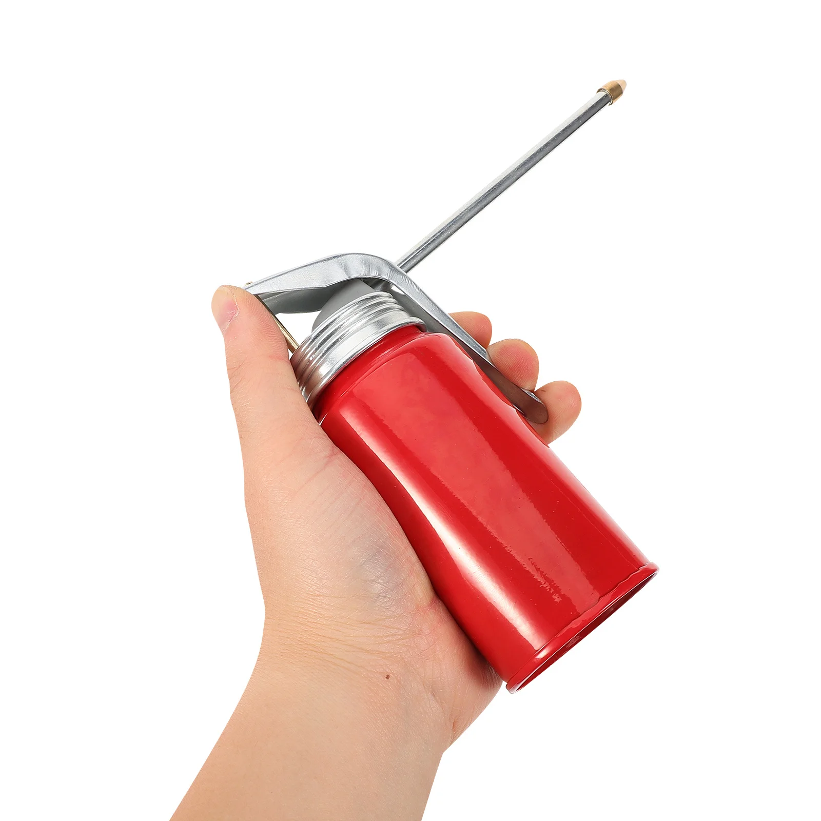 علبة زيت الضغط العالي 200 جرام مزيتة تزييت حمراء إبريق صغير علبة زيت معدنية للسيارة أداة ميكانيكي ذاتية الصنع #2